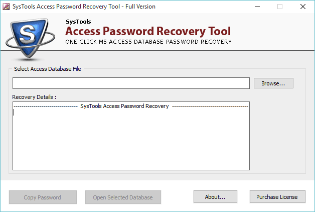 crack access database password